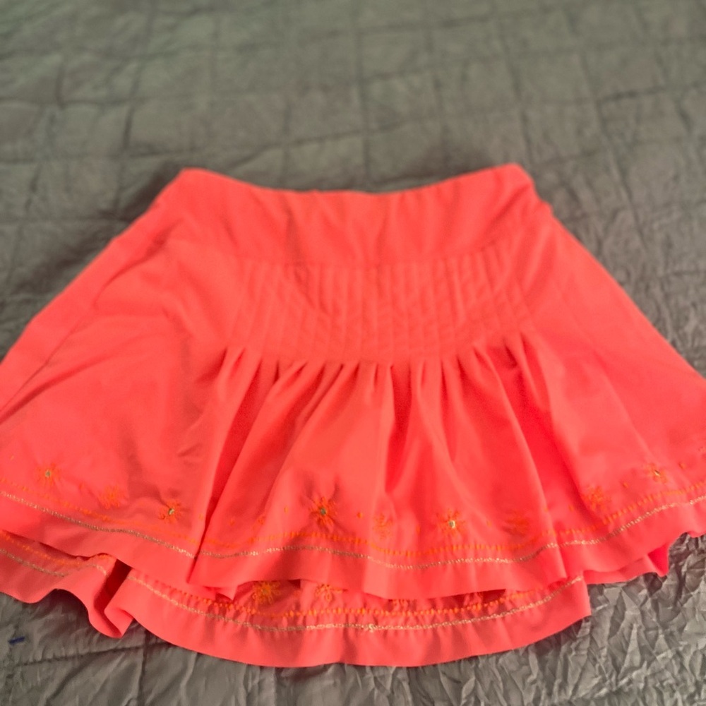 Lucky in Love Pink Floral golf/tennis/pickleball skirt. Size Small